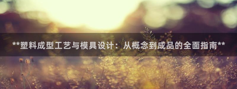 太阳集团城网址娱网：**塑料成型工艺与模具设计：从概念到成品的全面指南**