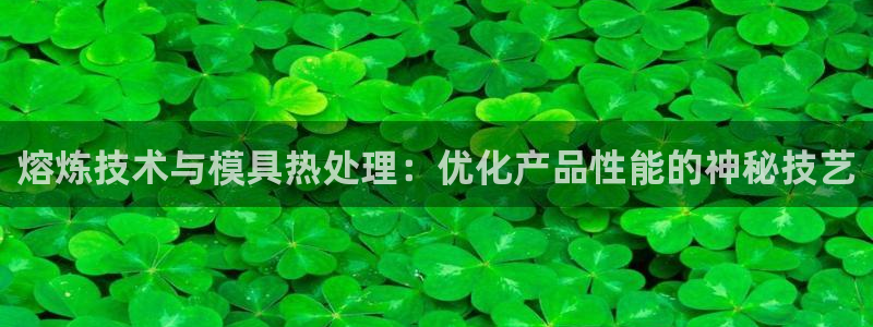 太阳成集团com：熔炼技术与模具热处理：优化产品性能的神秘技艺